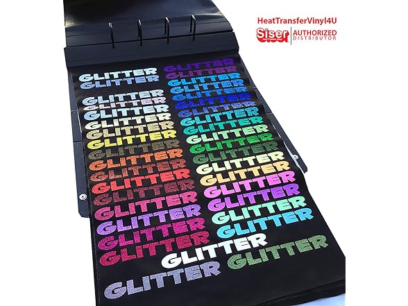 Siser Glitter HTV 20" x 12" Sheet Grass - Gallery 4