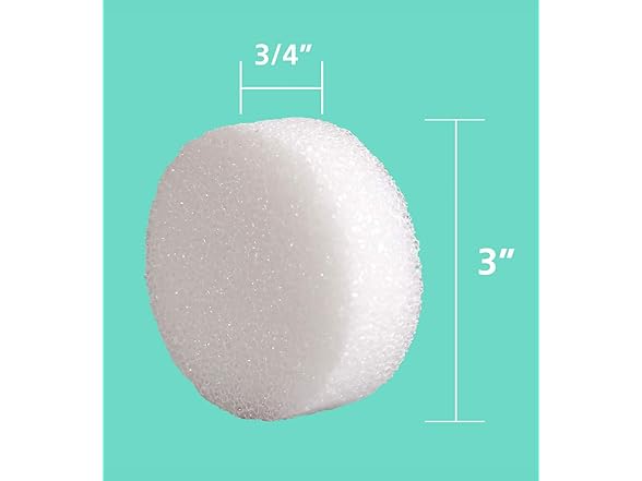 Craft Foam Flat Discs 3" x .75", 12Pk