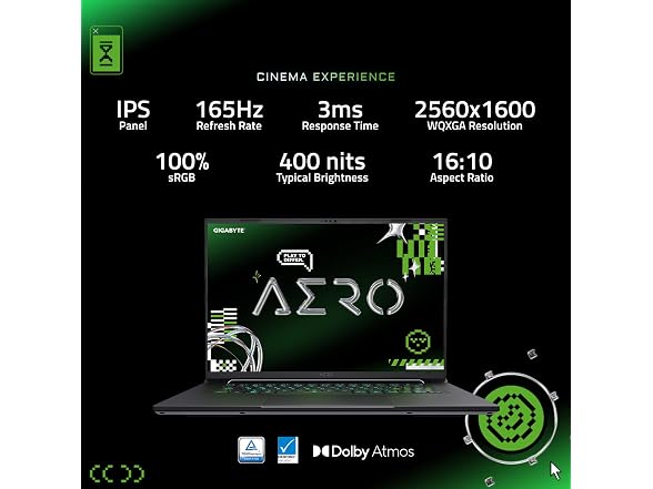 GIGABYTE AERO X16 16" RTX 5070 Gaming Laptop