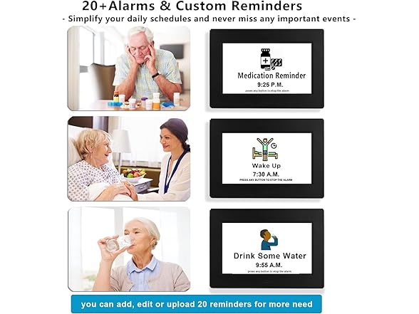Upgraded Large Digital Calendar Clock