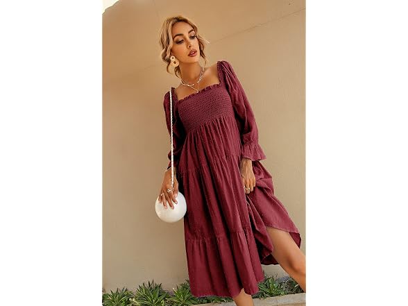 R.Vivimos Women (L) Summer Cotton Polka Dots Dress