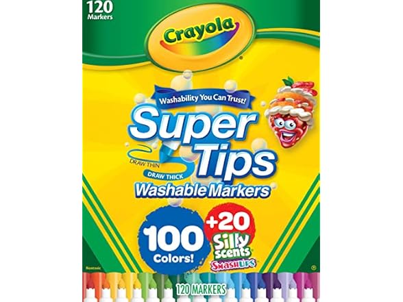 Crayola Super Tips & Silly Scents Washable Marker Set