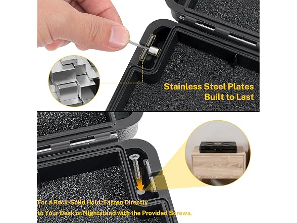 hyhjh Mechanical Lock Pistol Safe TSA