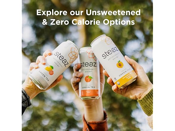 12PK Steaz - Organic Green Tea - Blueberry Pomegranate