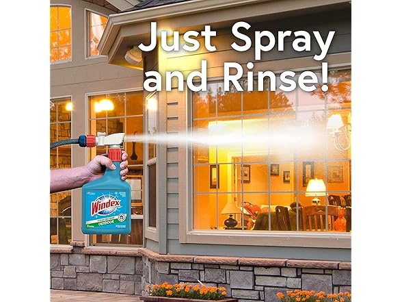 Windex Outdoor Glass Cleaner, 32oz