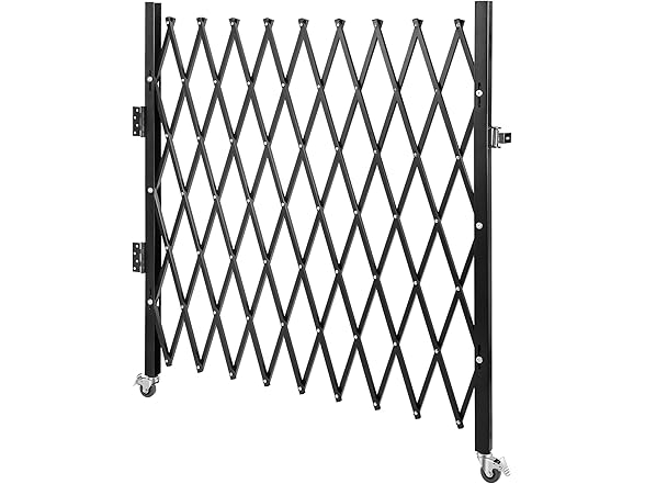 VEVOR Single Folding Security Gate, 74"W x 51.57"H