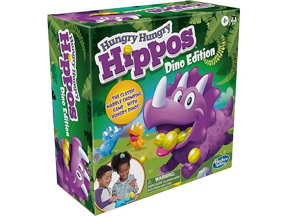 Hungry Hungry Hippos Dino Edition Board Game