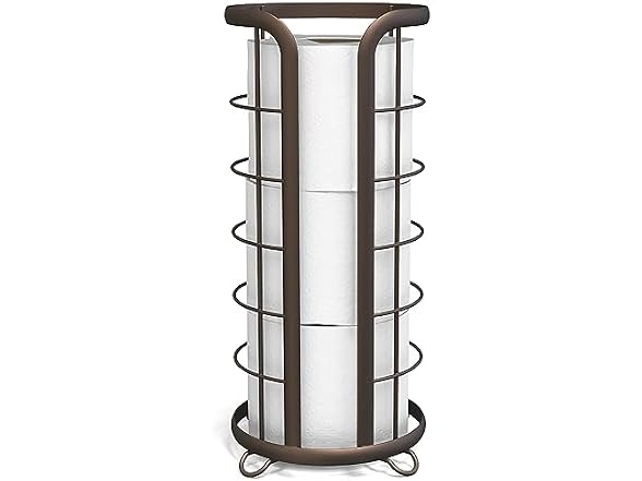 Brookstone Bronze Freestanding Toilet Paper Stand