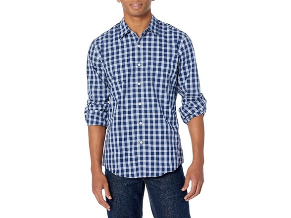 Navy White Plaid