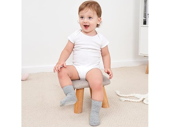 12 Pair Baby Non Slip Ankle Socks