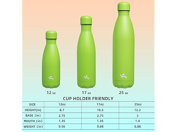Konokyo Insulated Water Bottle,17 oz