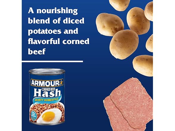 Armour Corned Beef Hash, 14oz (Pk 12)