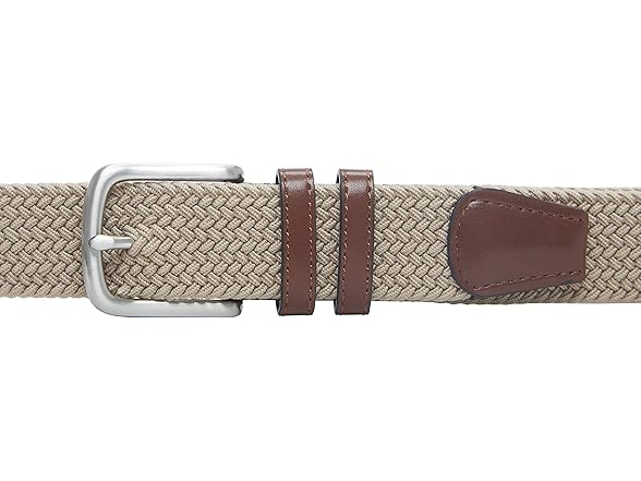 Amazon Essentials Mens Stretch Woven Braid Belt