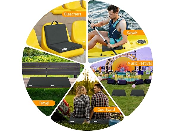 LevNubis 2 PCS Stadium Seat Cushions