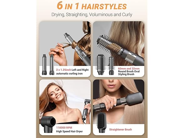6 in 1 Professional Hot Air Styler