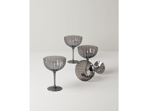 Lenox Glassware, Curva Luxe Coupe Set Of 4