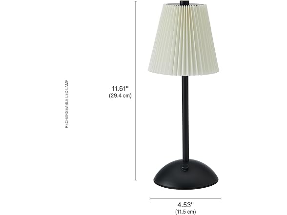 Elements 11.6" Black LED Table Lamp