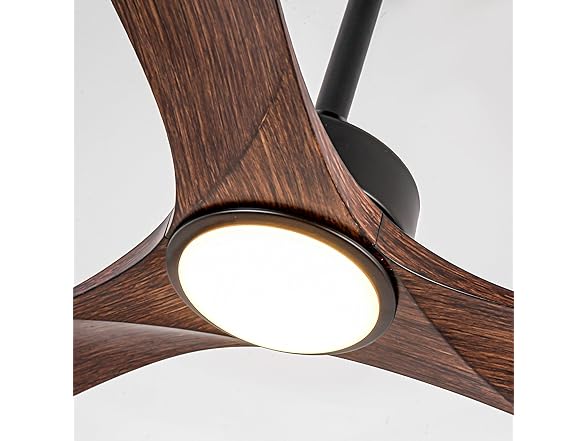 Parrot Uncle F6004BR-PU 60" Ceiling Fan, Walnut