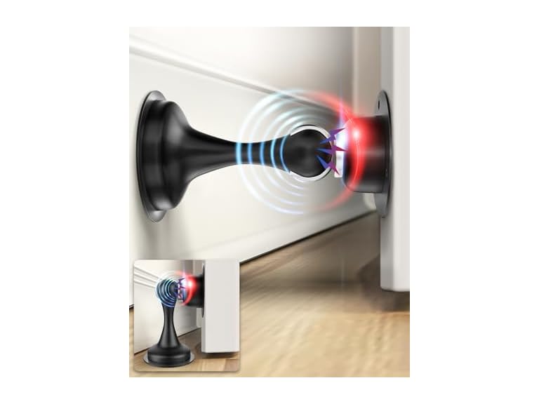 WINONLY GM-MDS-BK-6PC Door Stoppers Magnetic Door Ca