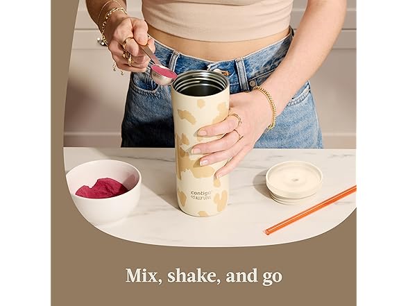 Contigo x Ally Love Streeterville Tumbler, 24oz, Oatmilk