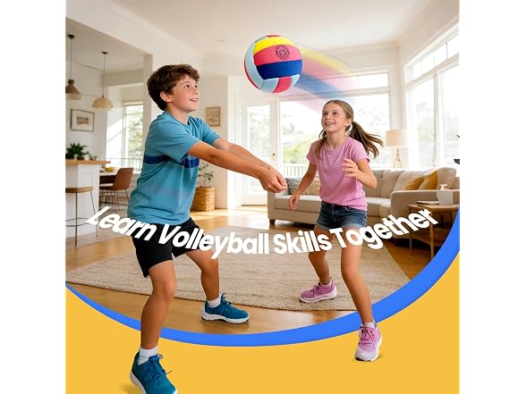 UBeesize Soft Indoor Volleyball with Pump