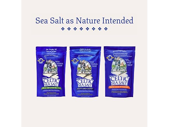 Celtic Sea Salt Light Grey Coarse, Unrefined, 8 oz Bag