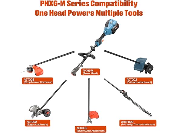 X6 60V 16'' Cordless Weed Wacker & 8'' Edger Combo