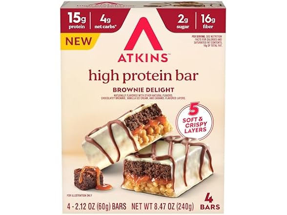 4CT Brownie Delight Layered High Protein Bar