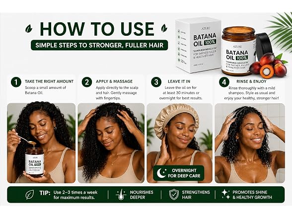 AZURE Batana Oil Paste for Hair Growth 100 Pure