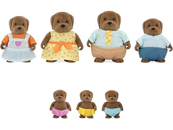 Li'l Woodzeez Animal Figurines Toy Dogs