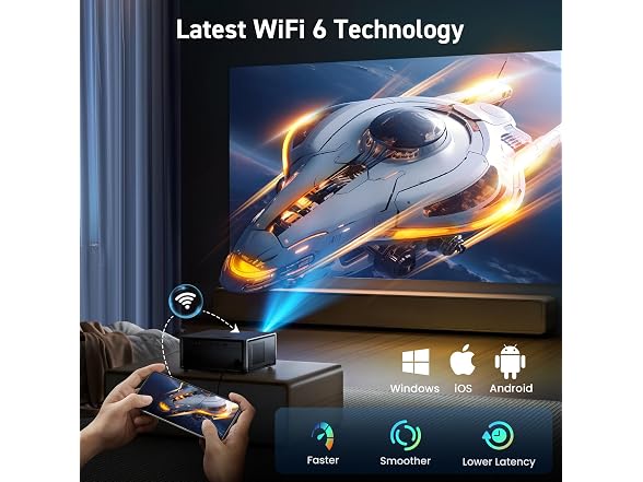 SOPYPOU Smart TV Projector