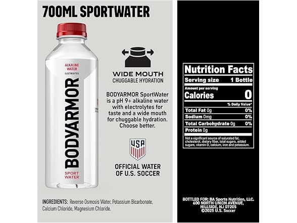 BODYARMOR SportWater Alkaline Water 24 Pack