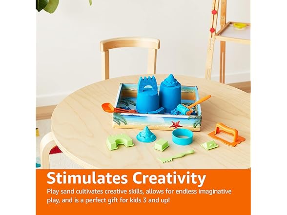 Amazon Basics 11 Piece Moldable Sensory Sand Toy Kit