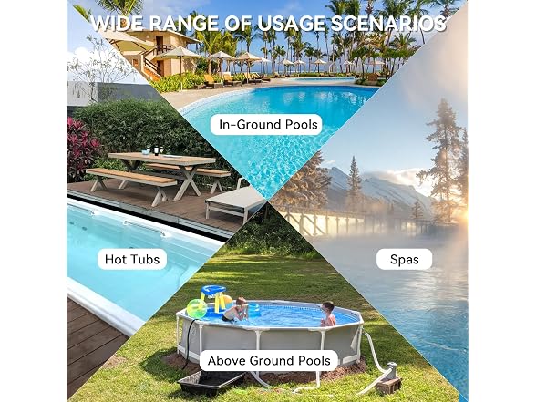 Handheld Pool Vacuum Cordless w/ Pole