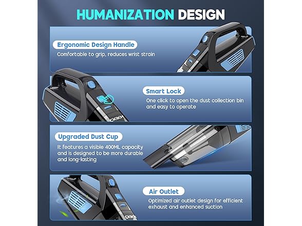 Handheld Vacuum Cordless 15000PA