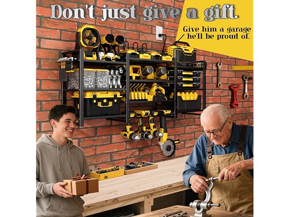 CFMASTER Large Power Tool Organizer Wall Mount