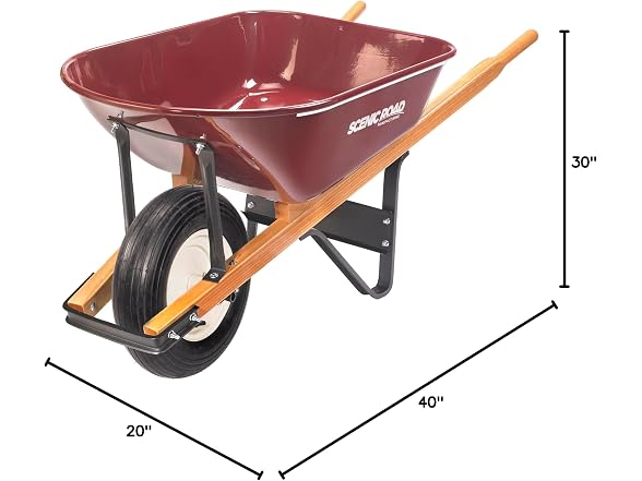 Scenic Road Heavy Duty Wheelbarrow