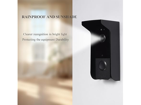 yugeug Doorbell Rain Covers for Outside