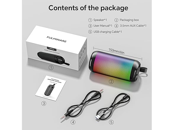 FULMINARE Wireless Bluetooth Speaker