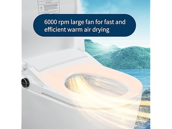 KAPOGO Bidet Toilet Seat Heated Bidet With Dryer