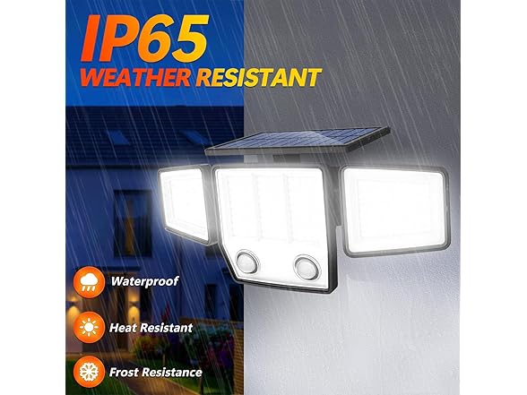 VENSSTNOR Solar Motion Sensor Outdoor Lights