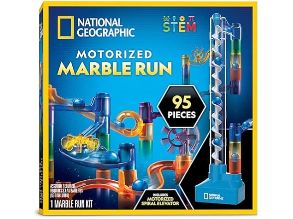 National Geographic Marble Run with Motorized Elevator