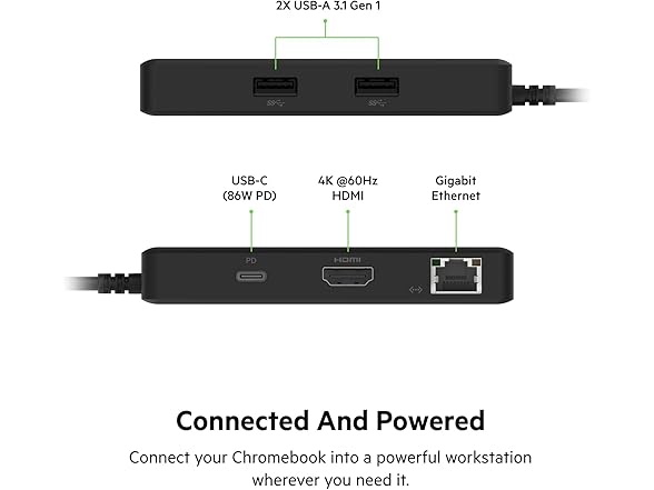 Belkin Belkin 5-in-1 Powered USB-C & USB Hub, U