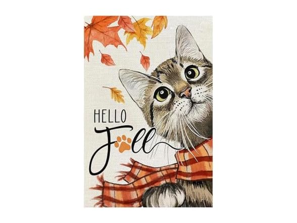 Cat Garden Flags 12x18 Seasonal 4Pk
