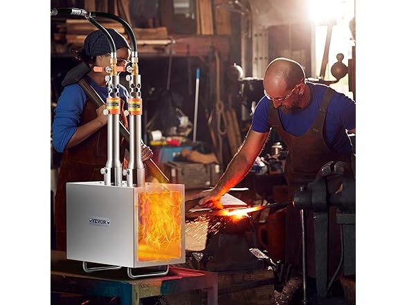 VEVOR Portable Dual Burner Propane Forge