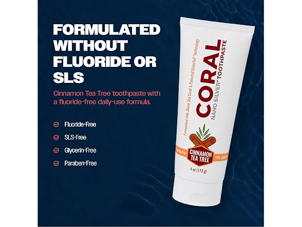 Coral White Cinnamon Tea Tree Toothpaste 4 oz