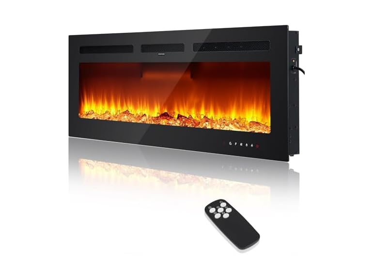 Takywep Electric Fireplace Heater - 60-Inch
