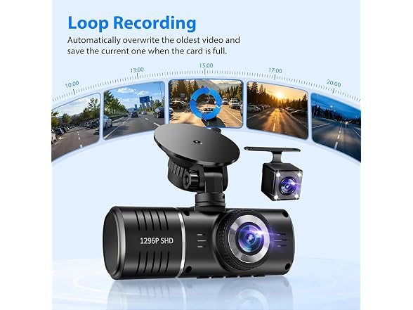 SUVCON Dash Cam Front and Rear