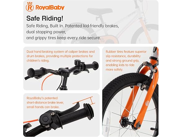 RoyalBaby EZ-One Kids Bike Balance & Pedal