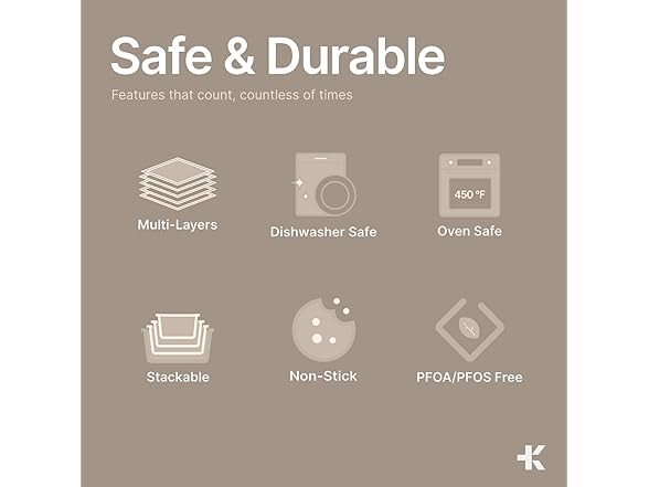 BAKKEN Nonstick Baking Pan 3Pk